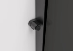 CERANO - Sprchová zástena Walk-in Medin Ľ/P - 8 mm - čierna matná, grafitové sklo - 130x195 - dvojdielna posuvná CER-478045