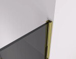 CERANO - Sprchová zástena Walk-in Crystal Ľ/P - 8 mm - bezvzperový systém - zlatá, grafitové sklo - 80x200 CER-8050BD6613