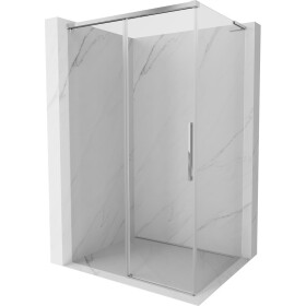 MEXEN/S - Rox L sprchový kút posuvný 100 x 90, transparent, chróm 8C2L-100-090-01-00
