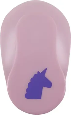 FOLIA Ozdobný dierovač jednorožec / 38 mm / ružová (73804)
