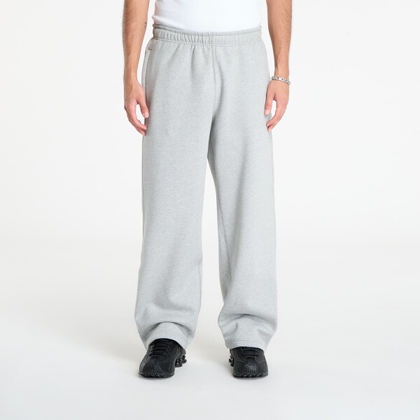 Mikina Nike Solo Swoosh Men's Fleece Open-Hem Pants Dk Grey Heather/ Lt Smoke Grey/ White XS