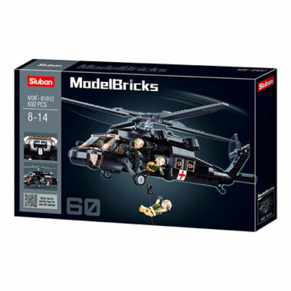 Sluban Model Bricks M38-B1012 Zdravotnícky vrtuľník americkej armády