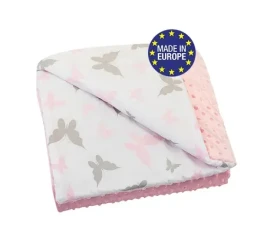 Bomimi Deka minky 100 x 75 cm motýliky, ružová (BO2209PIK014)