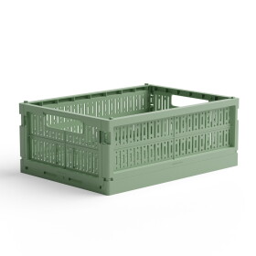 Made Crate Skladacia prepravka Green Bean Green - midi