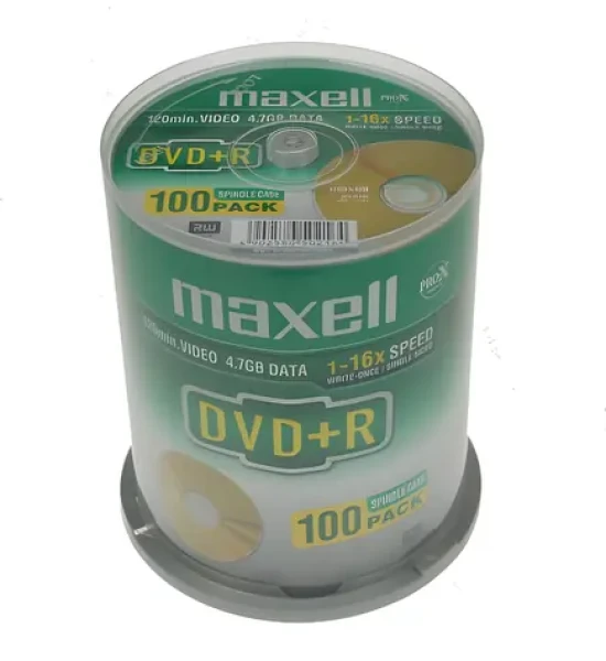 Maxell DVD+ R 4,7 GB 100ks / Cake box / 16x / 120 min (MX275641)