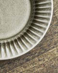 House Doctor Kameninový dezertný tanier Pleat Ø 16 cm