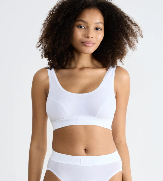 SLOGGI DOUBLE COMFORT - Top z mäkkej organickej bavlny Sloggi WHITE 42