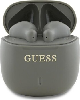 Guess Bluetooth headphones GUTWSJ14ESGE TWS + docking station taupe Printed Classic Logo