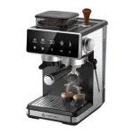 AMZCHEF CE-CM5560-SV strieborná / Pákový kávovar / 1400 W / 20 bar / vstavaný mlynček / 1,8 l (CE-CM5560-SV)