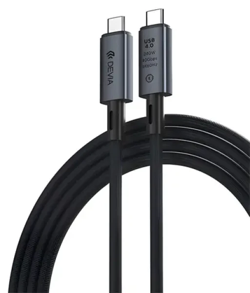 Devia Extreme Speed Series čierna / Dátový / video kábel USB-C / USB4 / 240W / 8K 60Hz / 1m (6938595399688)