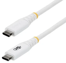 StarTech Rugged biela / Nabíjací kábel / USB-C - USB-C / 240W PD / 3 m (S2CEPR3MW-USB-CABLE)