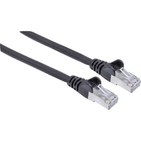 Intellinet 318778 RJ45 sieťové káble, prepojovacie káble CAT 6A S/FTP 1.50 m čierna fóliové tienenie, tienenie pletivom, bez halogénov 1 ks; 318778