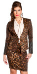 Sexy KouCla blazer fitted in animal print