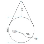 Tutumi - Zrkadlo LED 60cm YH-3339 HOM-01504