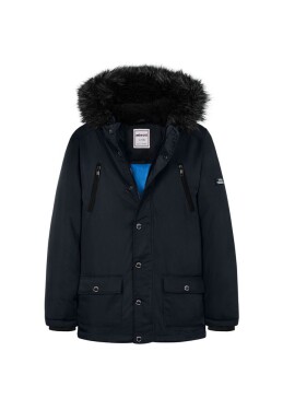 Chlapčenský kabát typu parka, Minoti, 11COAT 20, modrý - 98/104 | 3/4let