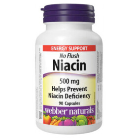 WEBBER NATURALS Niacin 500 mg nealergický 90 kapsúl