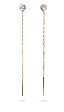 Cutie Jewellery Prevliekacie zlaté retiazkové náušnice Z5032-10-X-1