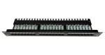 Xtendlan / Patch panel / 24 portov / Cat5e / UTP / 19" / vyväzovacie úchytky (XL-PP19-24C5EUV-A)