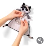 BABYONO Maznáčik s úchytom na cumlík mýval Rocky 20 x 24 cm