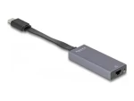 DeLock USB Type-C na 2,5 Gigabit LAN sivá / Adaptér / RJ-45 / 5 Gbit/s / Realtek RTL8156B / kompaktný (66248)