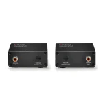 Lindy 70456 čierna / Extender digitálneho audia / Toslink a koaxiálna / 150 m / Cat5e/Cat6 (70456)