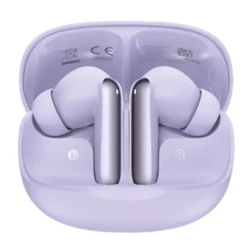 QCY MeloBuds HT12 fialová / Bezdrôtové slúchadlá s mikrofónom / TWS / ANC / Bluetooth 5.4 / IPX4 / dobíjací box (HT12 purple)