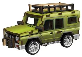 2KIDS TOYS 3D drevená skladačka Terénne auto