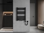 MEXEN/S - Ares radiátor + vykurovacia tyč 900 x 600 mm, 400 W, čierna W102-0900-600-6400-70