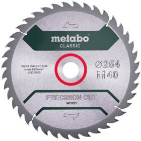 Metabo 628325000 pílový kotúč 254 x 30 x 1.6 mm Počet zubov (na palec): 40 1 ks; 628325000