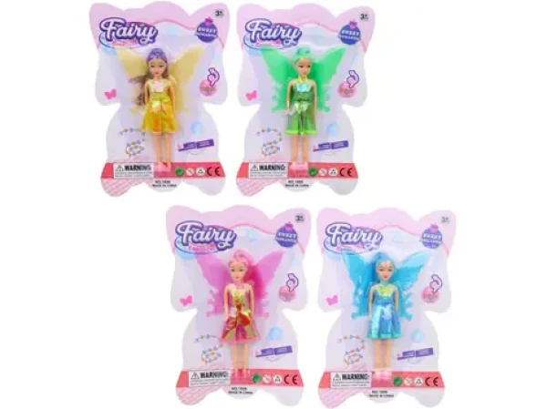 MaDe 16820 Bábika víla 4 farby