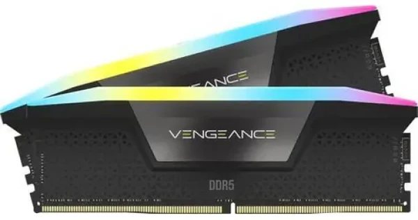 Corsair Vengeance RGB 16 GB (2x 8 GB) / Operačná pamäť / DDR5 5200 MHz / CL40 / DIMM / XMP 3.0 (CMH16GX5M2B5200C40)