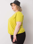 Světle zelená halenka plus size s žebrováním Addyson 2XL