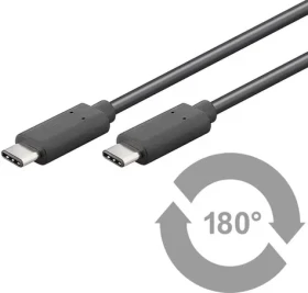 MicroConnect USB3.1 Type C (M) - Type C (M) 0.5m čierna (USB3.1CC0.5)