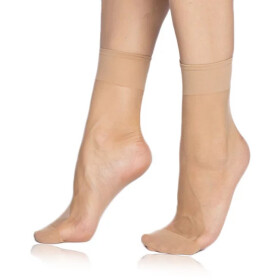 Dámske hodvábne ponožky FLY SOCKS 15 DEN Almond - BELLINDA UNI almond