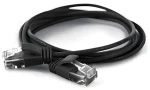 Wantec 7310 čierna / Patch kábel / Cat6a U/UTP / 0,2 m / RJ-45 (7310)