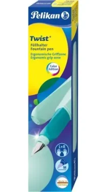 Pelikan Twist P457 M Neo Mint / Plniace pero / Nerezový hrot / Pre pravákov aj ľavákov / Kartušový systém (814850)