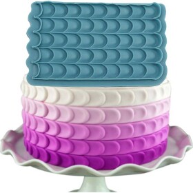 Silikónová formička na povrchy šupín 17×10,5 cm - Cakesicq - Cakesicq