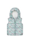 Dievčenská nylonová vesta Puffa s podšívkou z mikroflísu, Minoti, 12GILET 18, modrá - 80/86 | 12-18m