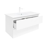 Kúpeľňová skrinka s umývadlom SAT B-Way 99x50x45 cm biela lesk BWAY2100WU4B2 BWAY2100WU4B2