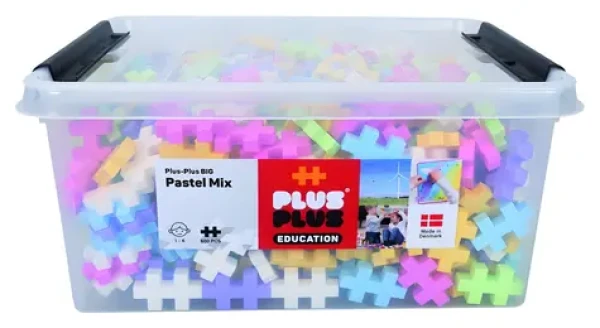 PLUS- PLUS Stavebnica Box Big Pastel