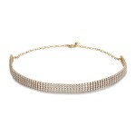 Brosway Pozlátený tenisový náhrdelník Choker Desideri BEIN020