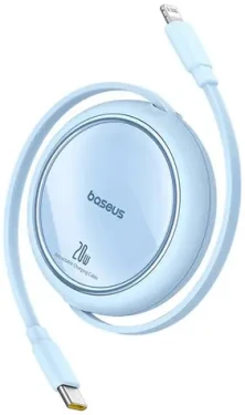 Baseus P10364501311-00 Free2Pull 1m modrá / USB-C (M) - Lightning (M) / 20W (P10364501311-00)