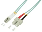 LogiLink LC-SC modrá / Optický patch kábel / OM3 / 50/125 / Duplex / 1 m (FP3LS01)