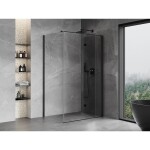 MEXEN/S - Mist-F sprchovací kút skladacie dvere pravá 95 x 120, transparent, čierna 8A6T-095-120-70-00-P