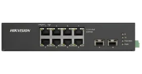HIKVISION DS-3T0510HP-E/HS / Switch / priemyselný / 8x Gb PoE (2x Hi-PoE) / 2x Gb SFP / 110W (DS-3T0510HP-E/HS)