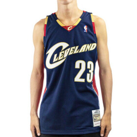 Mitchell Ness Cleveland Cavaliers NBA Swingman Jersey Lebron James SMJYGS18156-CCANAVY08LJA pánske oblečenie