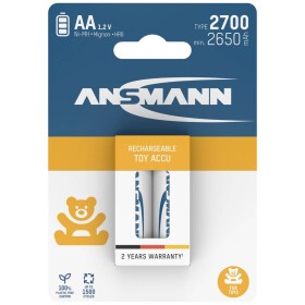 Ansmann 1312-0037 tužkový akumulátor typu AA Ni-MH 2650 mAh 1.2 V 2 ks; 1312-0037