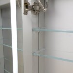 Mereo Kúpeľňová galérka 60 cm, zrkadlová skrinka, strieborná CN190L