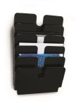 Durable FLEXIPLUS 6 čierna, horizontálna / Držiak na letáky / A4 / 6 priehradok (1700014061)