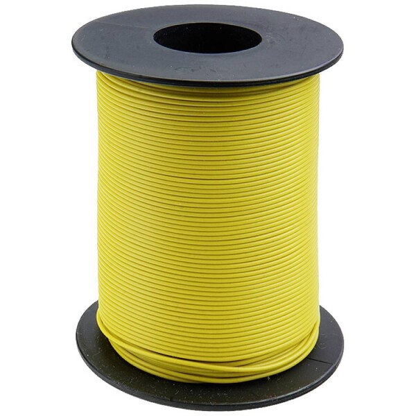Donau Elektronik 125-S25-3 opletenie / lanko, 1 x 0.25 mm², žltá, 25 m; 125-S25-3